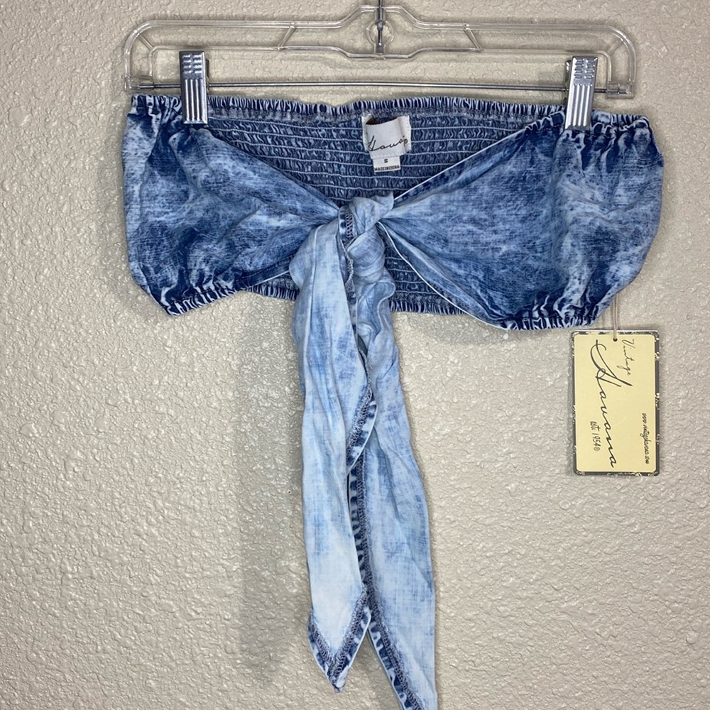 Vintage Havana Bandeau in Denim Coloration